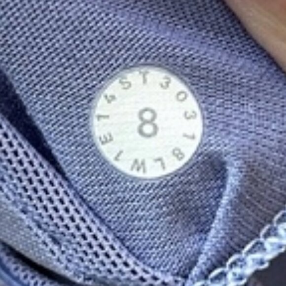 Lululemon Racerback Tank Top Cool Blue Purple Built-In Bra Size 8 - Picture 6 of 8